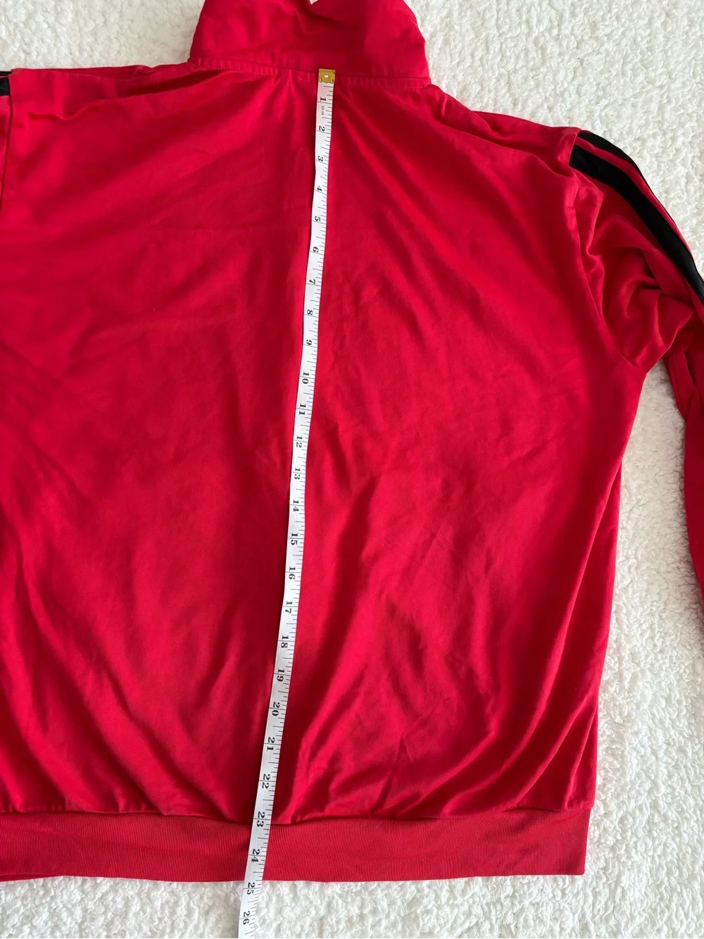 adidas Men’s M Red Track Jacket 3-Stripes Full Zip Athletic Sportswear